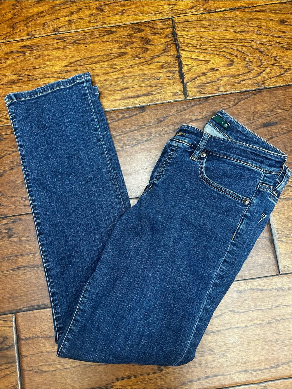 Lauren‎ Ralph Lauren Straight-Leg Jeans in Dark Blue Denim